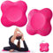 Bigmeda 2Stk Kniekissen für Yoga,Yoga Matt für Pilates,Minimiert und Unterstützt Knie Handgelenke und Ellbogen,Umweltfreundlich Leicht Rutschfest Yoga Mat (Rose)