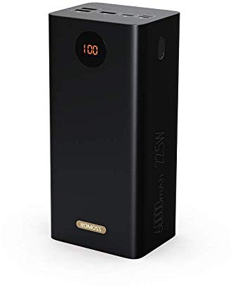 Romoss Powerbank PEA60 60000mAh, QC + PD, 22.5W (Black)