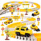 Tragik Kids Construction Toys for 3-6 Year Old Boys, Tractor & Digger Toys, Outdoor Car Track Play Set, Boys' Birthday & Christmas Gifts