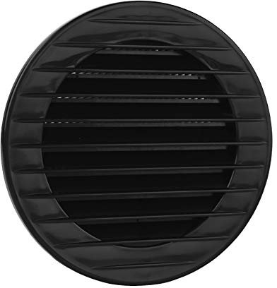 MKK Rejilla de ventilación, Negro, Ø 110 mm