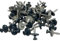 Spenglerschrauben V2A mit Dichtscheibe 4,5 x 45 mm 50 Stück (Anthrazit RAL 7016)