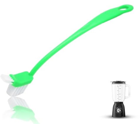 31cm/12.2inch Long Handle Kitchen Cleaning Brush,2 Head Juicer Cleaning Brush Cup Brushes Multifunctional Portable Bottle Brush Juicers Replacement Cleaner