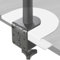 VIVO Steel Reinforcement Bracket Mount Plate for Thin, Glass, and Other Fragile Table Tops, Clamp Compatible with Most Monitor Stand C-Clamp Installations, White, STAND-AC01RW