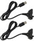 Eyccier Cable de carga de la consola de juego 2pcs compatible con el cargador del controlador Xbox 360 1.5m