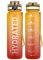 Sahara Sailor Leakproof Water Bottle 1L, Tritan BPA Free Motivational Sport Drinks Bottle with Clear Time Marker, Lock Cover, Easy Clean Brush, Durable for Gym, School, Hiking, Cycling (1 Bottle)