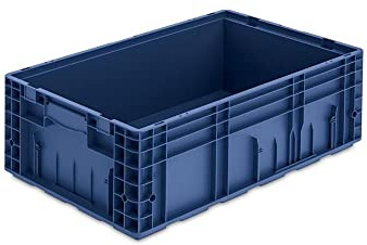 VDA KLT Kleinladungsträger mit Verbundboden | HxBxT 21,3x40x60cm | 34,9 Liter | KLT, Transportbox, Transportbehälter, Stapelbehälter