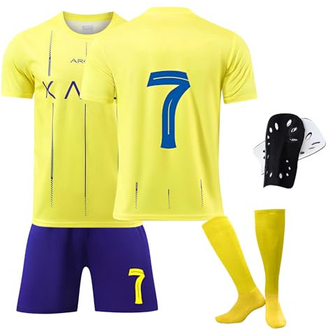 Sternstunde Trikot Sets Kinder, Hause/Auswärts Fußballtrikot für Kinder,Herren Jungen Fussball Jersey Football Trikots, Sportshirt Junge Football Training Tshirts Shorts und Socken Anzug (22)