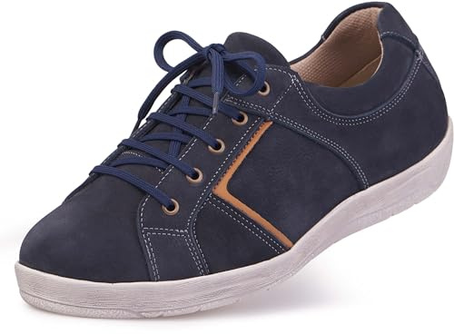 Cosyfeet Ashley - Navy - 8-3H Width - Extra Wide Men's Shoes