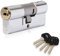 XFORT Colossus Dual Finish 3 Star Kitemarked Euro Cylinder Lock 40EX/50 (90mm), British Standard TS007 Anti-Snap Barrel Lock, uPVC Door Lock.