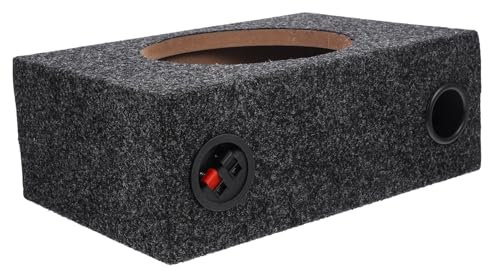 Beatifufu Box Per Subwoofer Da 8 Pollici Moquette Sigillata Custodia Per Subwoofer Auto in Legno Abs Alloggiamento Per Altoparlanti Singolo