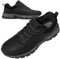 AEHO Zapatillas Pie Ancho Hombre Zapatillas sin Cordones Hombre Zapatos Deportivos Casuales para Correr Gimnasio Sneakers Ligero Transpirable Zapatillas de Running Adulto,Negro,41/255mm