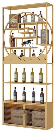 Range Bouteille Vertical, Casier À Bouteilles, Casier A Vin, Porte Bouteille, Plancher Autoportant À Vin avec Lumière LED pour Garde-Manger, Maison, Décoration, Bar, sous-Sol De La Cave (Color : 100*