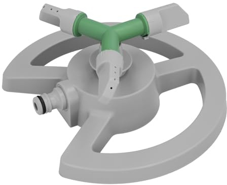 SATURNIA Drehbarer Sprinkler aus Kunststoff, 3 Arme.