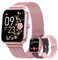 Smartwatch Donna Chiamate/Effettua o Risposta Chiamate, 1,83 Orologio Smartwatch con 3 Cinturini, Fisiologia Femminile, Sonno/Cardiofrequenzimetro/SpO2/IP68 Smart Watch Android iOS Rosa Pastello
