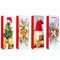 12-Pack Christmas Bottle Bags, Kraft Paper Xmas Wine Bags - Multipack for Wine, Spirits, Champagne
