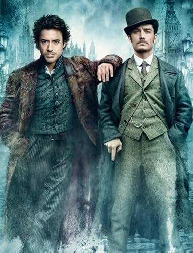 DMQBT 1000 Pieces Puzzle Sherlocks Film Poster for Family Stress Relief Educational Toys Jz152Tw