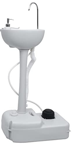 LLEZKBR Furniture Select Handwaschständer, tragbar, 20 l, Grau