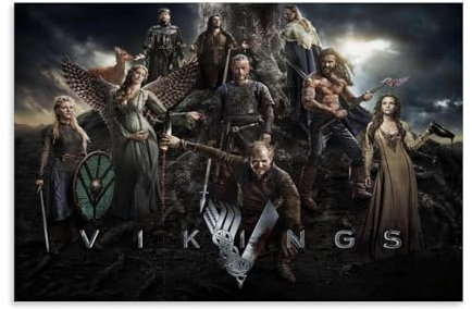 NVBKJH Vikings Poster Dekorative Malerei Leinwand Wandkunst Wohnzimmer Poster Schlafzimmer Malerei 12x18inch(30x45cm)