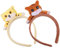Beaupretty 2St Stirnband haarschmuck haarband Tiger Haarreif kleiderpuppe festlich + puppen Haargummis für Plüschpuppe Puppe mit Haaren Party-Kopfschmuck neujahr kopfschmuck