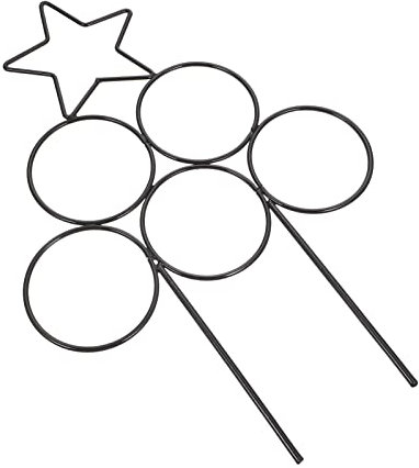 OFFSCH 2st Klettergerüst Für Pflanzen Klettern Gitter Im Freien Glyzinien Stangen Spaliere Spalier Für Kletterpflanze Kletterpflanzen Spalier Gartenbedarf Obelisk Spalier Black Eisen