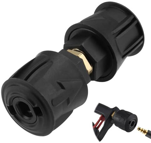 2 Pack Raccord de tuyau de nettoyeur haute pression M22 14 mm Quick Connect Adaptateur,Compatible avec Karcher K2-K7 Tuyaux à Raccord Rapide Adaptateur de Tuyau de Nettoyeur Haute Pression