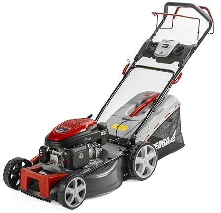 Benzin-Rasenmäher mit Antrieb Garden DEDRA, 4,0 kW, Loncin 196cm3, 53cm, GT-Getriebe, leistungsstarker Motor, Mulchfunktion, Gehäusereinigungsfunktion