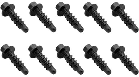 Kit di bulloni autofilettanti CNC da 10 pezzi for moto SX SXF XC XCW XCF EXC EXCF 125-530 2004-2021 2022 2023 Parti universali(Black)
