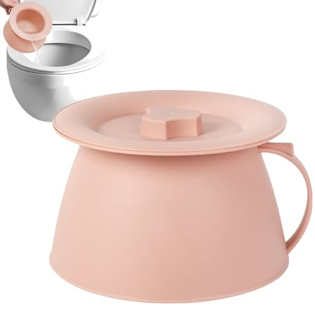 BommFu Pot De Chambre Portable - 1,5L Portable avec Couvercle et Poignée - Alèse pour Ado Enfant Fille Garçon