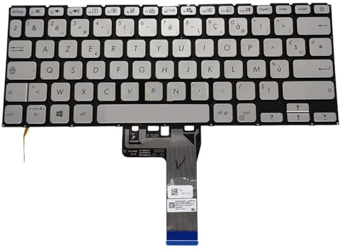 WZKOZDR Griechische AZERTY-Tastatur für Vivobook X409, X409FJ, X409UA, X409F, A409M, A415, X415, D415 (Hintergrundbeleuchtung)(French backlt)