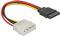 DeLOCK Cable Power SATA HDD > 4pin male – straight 0.12m cavo di alimentazione