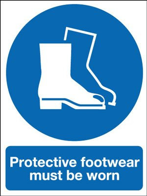 Safety Sign - Protective Footwear Must Be Worn Sign