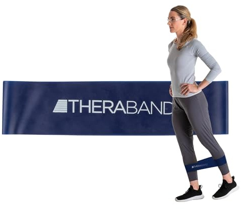 Thera Band Loop Übungsband Fintessband Gymnastikband, ø 26 cm extra stark BLAU