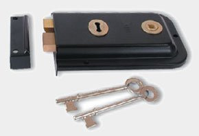 Union 1445 Rim Lock 152mm BLK