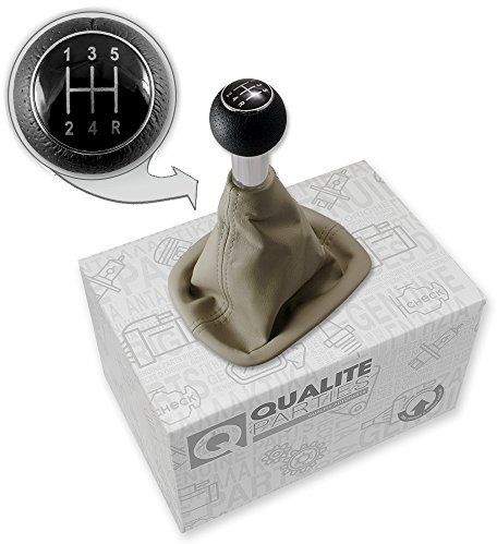 Qualite Parties Beige Schaltknauf 5 Gang Schaltsack Schaltmanschette