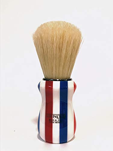 Zenith Barber Pole Rasierpinsel mit reinem Naturborsten - Made in Italien