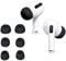 kwmobile 6x Replacement Ear Tips Compatible with Apple Airpods Pro 2 / Pro 1 - Silicone Tips for Earphones - Black