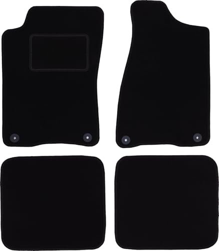 Wielganizator Automatte – Passend für Audi 80 B4 Limousine, Kombi, Avant 1991-1996 – Velours – Autozubehör - Auto Fußmatten – Fußmatte Auto – 4-teilig - schwarz