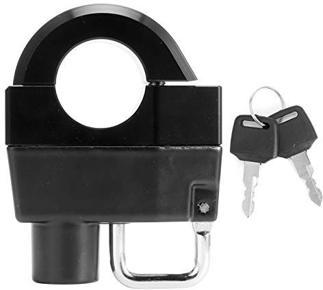 Motorradhelm, Schwarz + Silber Einfaches Installationsschloss mit Schlüssel, Protable für XL 883C 1998-2008 XL 883 1997-2003