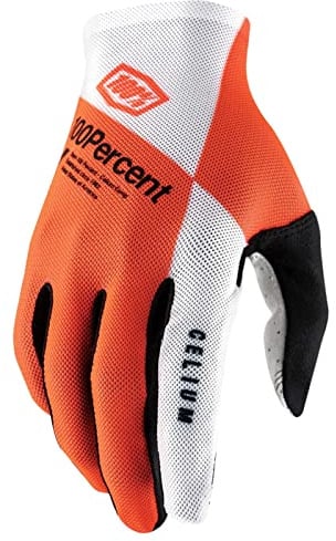 100% CELIUM Glove Fluo Orange/Weiß MD