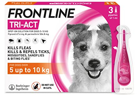Frontline Tri-Act Spot-On Flea Treatment For Dogs 5-10kg