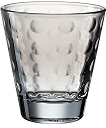 Leonardo Optic 025893 Verre à eau, 1 pièce, passe au lave-vaisselle, gobelet coloré en verre à jus, gris, 215 ml