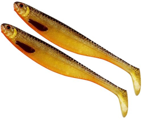 Westin ShadTeez 14cm 17g - 2 Gummifische, Farbe:Gold Rush