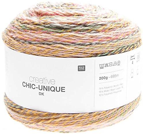 Rico Chic Unique Dk Bobbel Farbverlaufswolle zum Stricken oder Häkeln (03 terra)