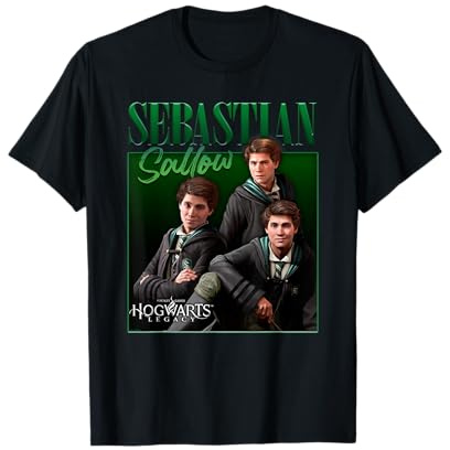 Harry Potter Hogwarts Legacy Sebastian Sallow Collage Camiseta