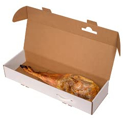 Pack 10 unidades - CAJA JAMONERO 865x265x140 ANONIMA BLANCA