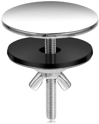 Bremorou Tapón para orificio de grifo, cubierta de acero inoxidable negro, cubierta de agujeros de cocina, cubierta para fregadero, cubierta de fregadero, cubierta de fregadero de buen sellado