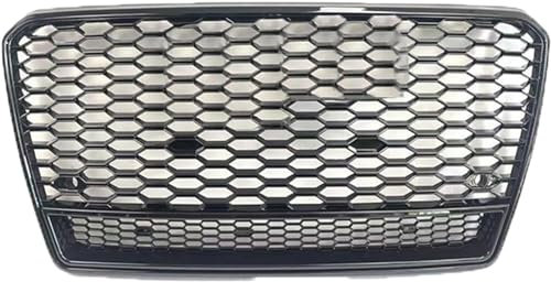 DTGTEX Auto Vordere Stoßstange Kühlergrill für Audi A7 RS7 2011-2015, KüHlergrill Front Ersatz Hauben Grill Doppelsteg Sport Kühlergrill