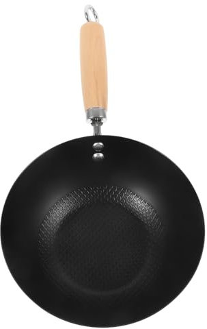 Zerodeko Ergonomic Handle Small Wok Pan Japanese Mini Wok Non-stick Cooking Pan for Stove Induction Stove Electric Stove 20cm