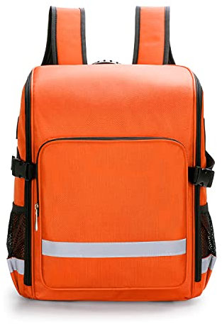 Mehrzweck-Rucksack, große Tasche für Ersthelfer, Trauma-Erste-Hilfe-Sets, Aufbewahrungstasche mit Griff für Rettungssanitäter, Heimpflege, Orange