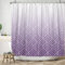 Ttincceer Rideau de Douche en Marbre Violet 150Wx200L - Abstrait Blanc Géométrique Moderne pour Salle de Bain - Ombre Luxe Minimaliste Art - Baignoire Lavable